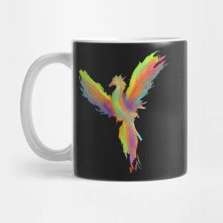 Air brush Phoenix blue/orange Mug